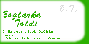 boglarka toldi business card